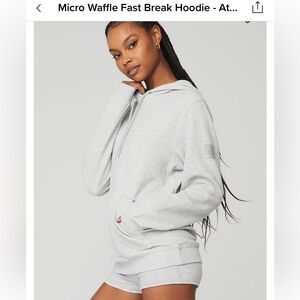 Micro Waffle Fast Break Hoodie black